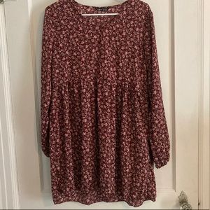Long sleeve, floral dress